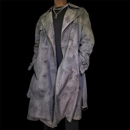 Reptile Wash Trench Coat