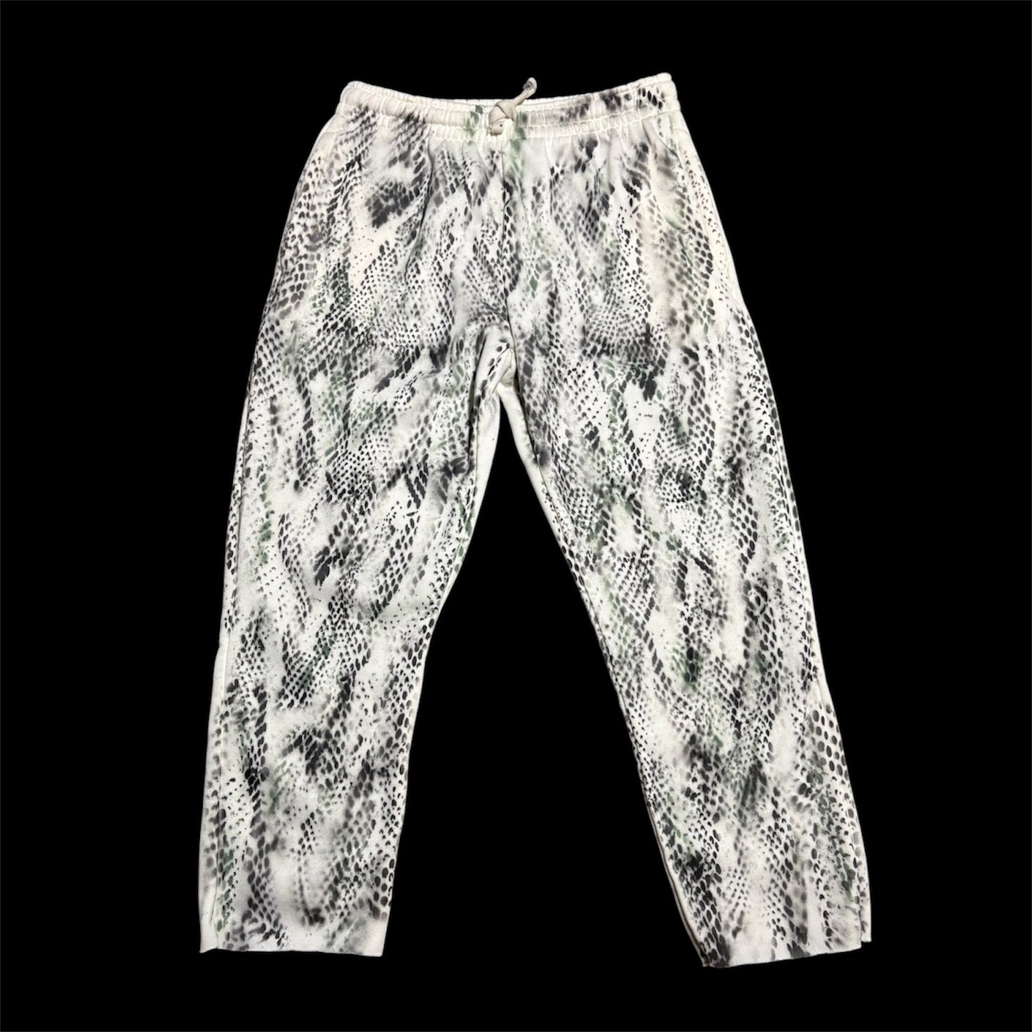 Beige/Green Sweats