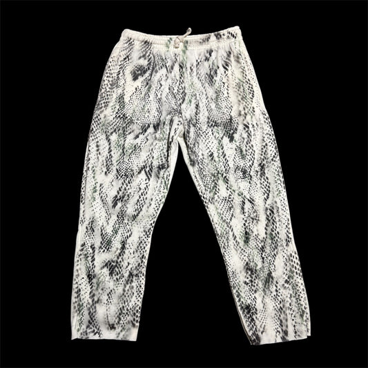 Beige/Green Sweats