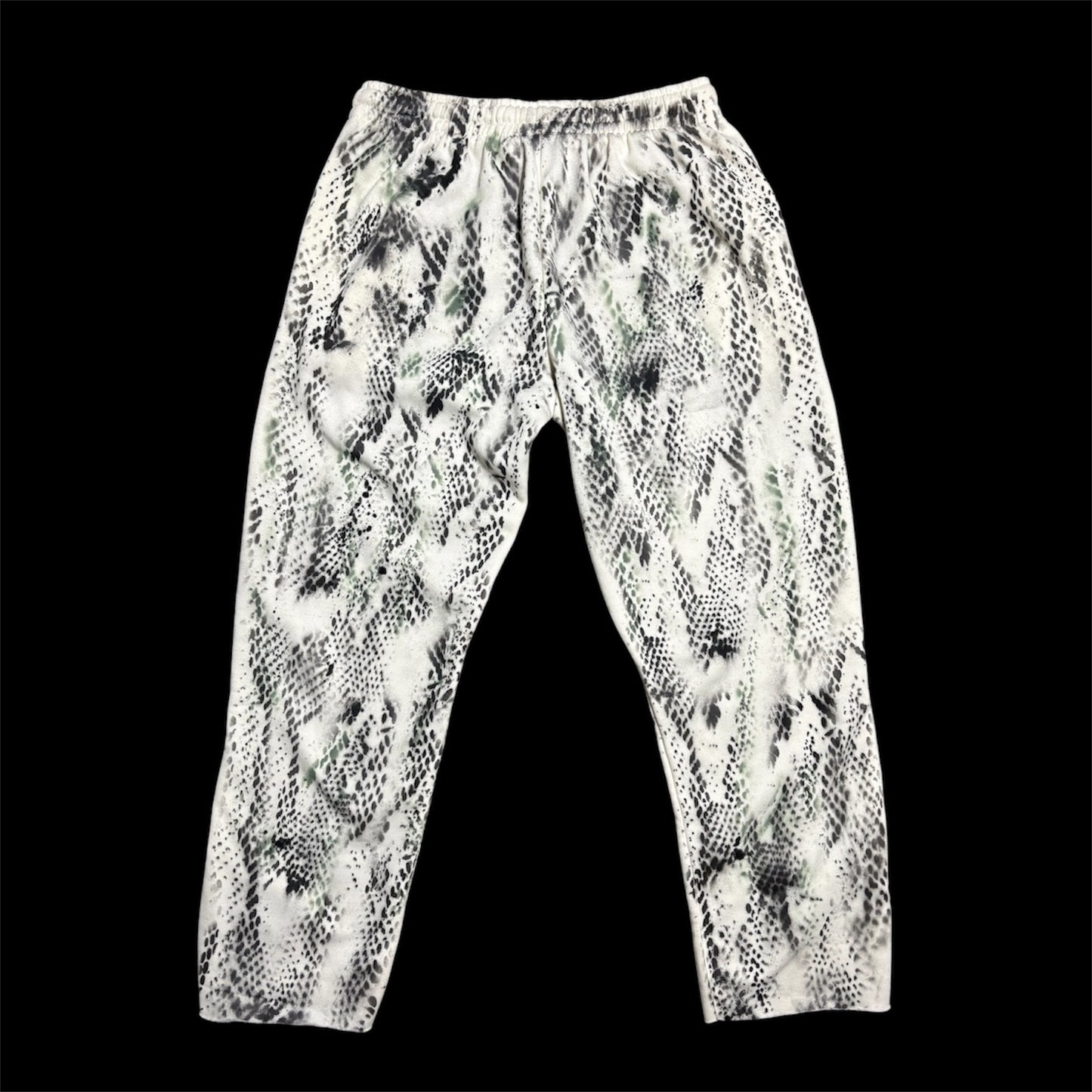 Beige/Green Sweats