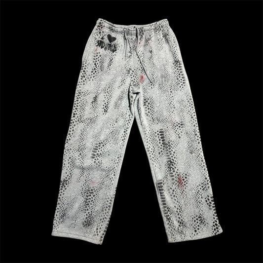 Grey Blood Splatter Sweats